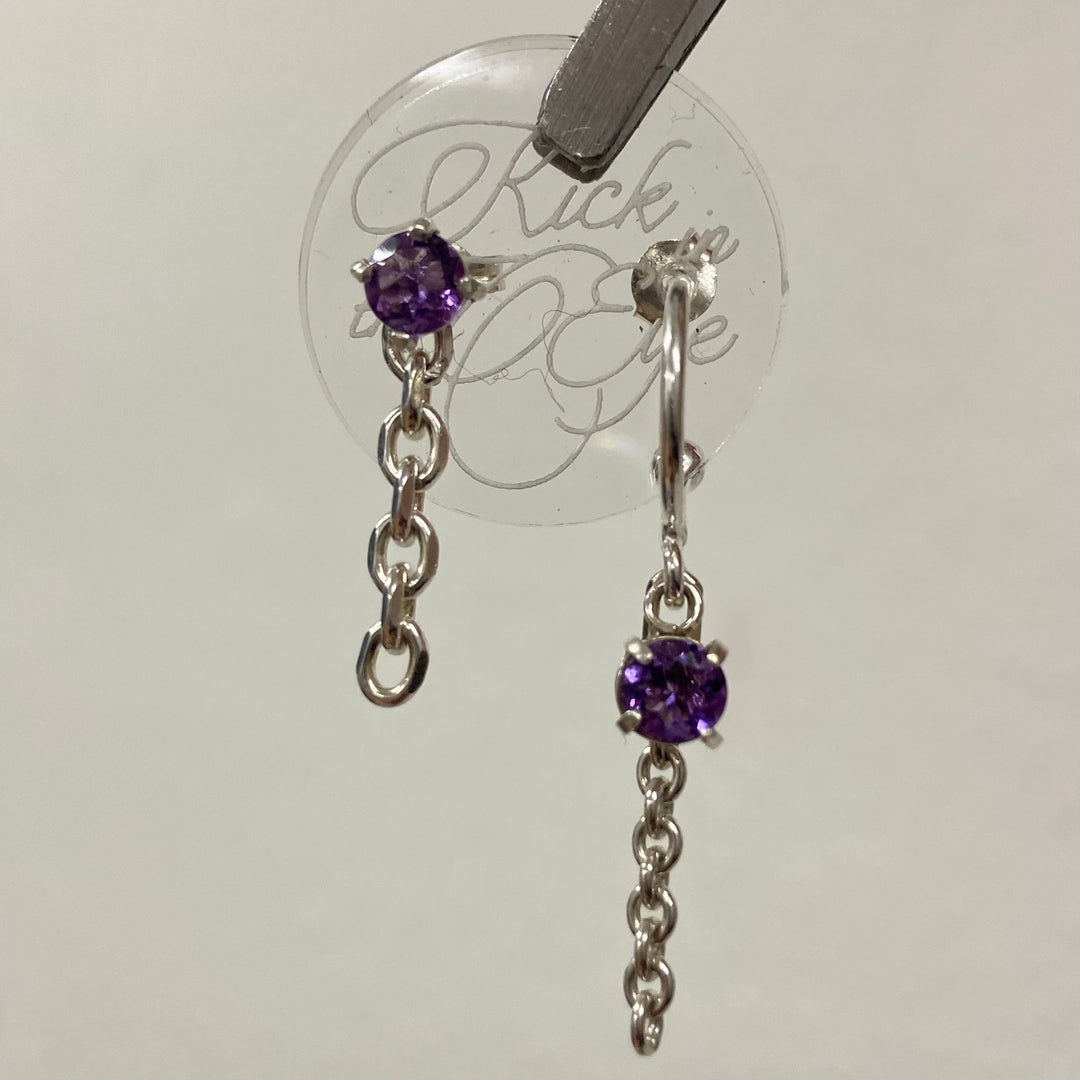 witchy AMETHYST pair, one off